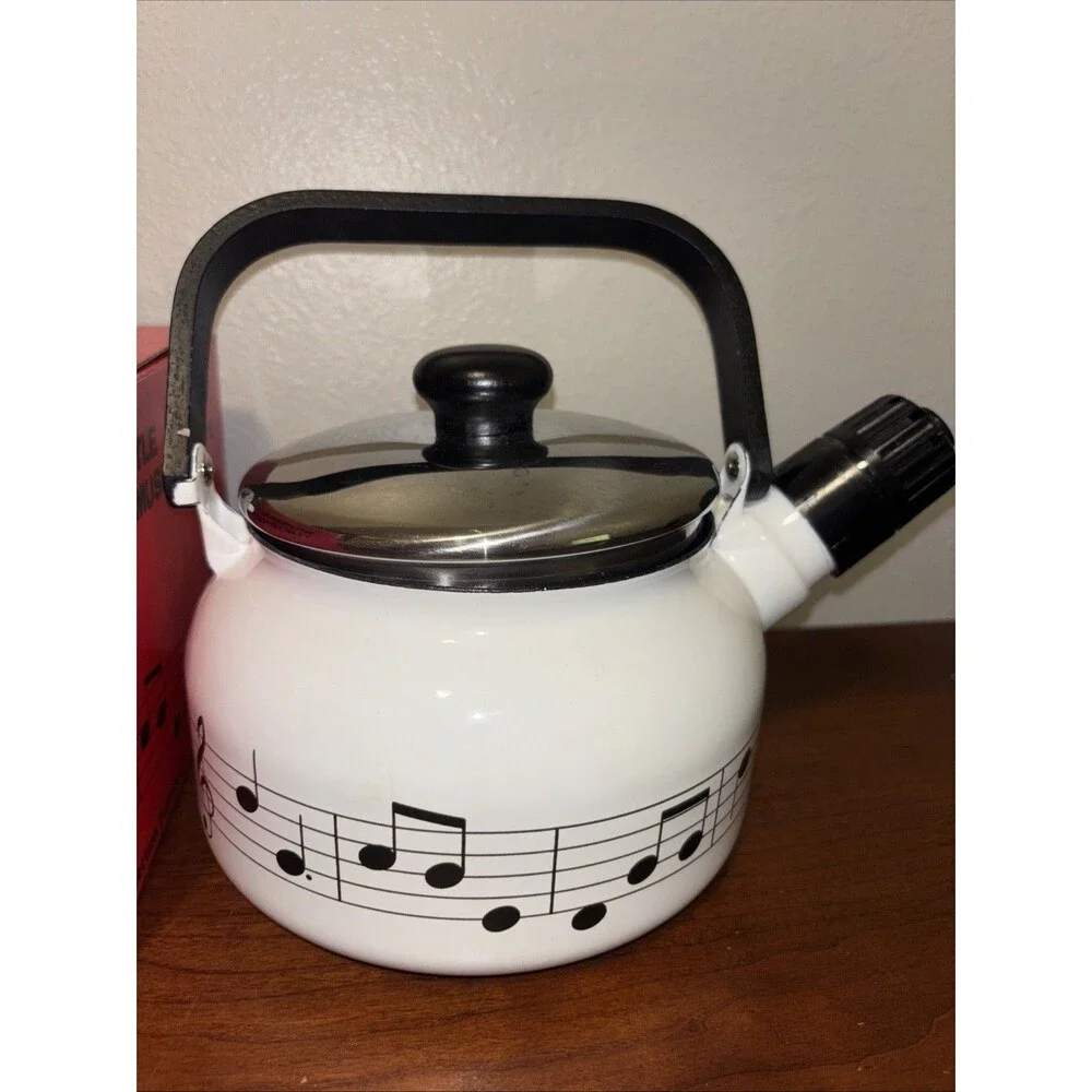 Fujiware Musical Tea Kettle Christmas Medley Love Story Whistling Kettle Japan